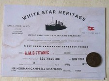 Rms titanic replica for sale  CARDIFF