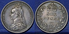 Victoria silver sixpence for sale  UK