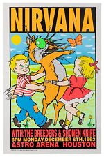 1993 NIRVANA PÔSTER CONCERTO ARTE DE PAREDE IMPRESSÃO TAMANHO 10 X 15 POLEGADAS comprar usado  Enviando para Brazil