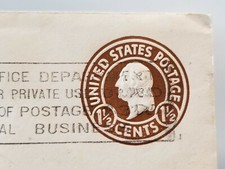 Antigo selo George Washington marrom 1 1/2 centavo em envelope comprar usado  Enviando para Brazil