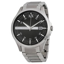 Relógio masculino Armani Exchange mostrador preto aço inoxidável AX2103 comprar usado  Enviando para Brazil