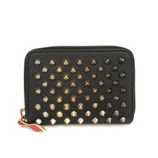 Carteira Christian Louboutin Panettone Spike couro zíper moeda/9BE0153, usado comprar usado  Enviando para Brazil