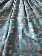 Curtains turquoise pewter for sale  SWANSEA