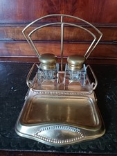 Vintage brass desk for sale  COALVILLE