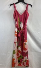 Vestido casual Ted Baker feminino multicolorido floral com cinto tamanho 1, usado comprar usado  Enviando para Brazil