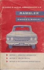 Rambler Classic 6 y V8 1961 y Ambassador V8 manual del operador del dueño segunda mano  Embacar hacia Mexico