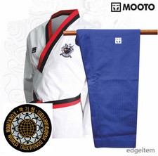 Uniforme MOOTO Poomsae WTF (Masculino) com Patch KUKKIWON Taekwondo Dobok TKD comprar usado  Enviando para Brazil