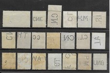 Lot timbres perforés d'occasion  Pont-Sainte-Maxence