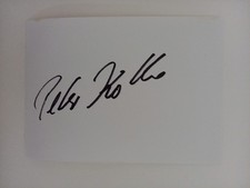 Peter Kotte - Były piłkarz narodowy NRD - oryginalny autograf - ok. 10x15cm - napis na sprzedaż  Wysyłka do Poland