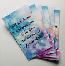 Divisórias Filofax Pessoais em Design Bonito de Citações Walt Disney - Totalmente Laminado comprar usado  Enviando para Brazil