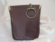 Usado, Coach Squeeze Open & Close BOLSA CHAVE & Chaveiro Couro Marrom Bolsa Moeda Fob Muito Bom Estado Usado comprar usado  Enviando para Brazil