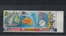 1986 KIRIBATI. AMERICA CUP STRIP COM ABA LATERAL MNH comprar usado  Enviando para Brazil