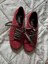 Rieker red suede for sale  WORCESTER