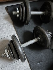Dumbbells 2x10 heavy for sale  LONDON