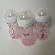 Mamadeiras Philips Avent rosa natural plástico 9 oz 3 unidades completas, usado comprar usado  Enviando para Brazil
