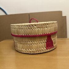 Weaved lidded basket for sale  LONDON