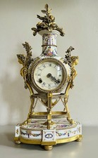 porcelain clocks for sale  LONDON