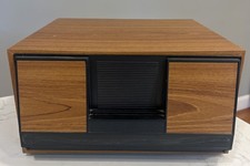 CAIXA DE ARMÁRIO DE ARMAZENAMENTO VINTAGE MADEIRA SINTÉTICA GRÃO CD/jogo suporte comporta 40 💿, usado comprar usado  Enviando para Brazil