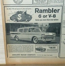 1959 newspaper rambler for sale  Houlton