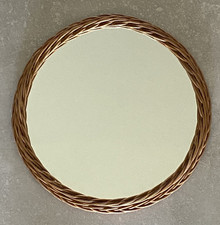 Petit miroir rotin d'occasion  Guebwiller