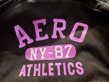 Mochila escolar Y2K vintage Aeropostale preta e branca algodão lona Aero anos 90 comprar usado  Enviando para Brazil