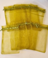 Olive green organza for sale  ROCHFORD
