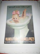 Manifesto poster pubblicitario usato  Torino