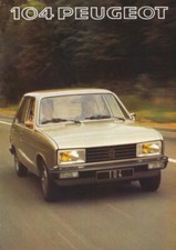 Peugeot 104 brochure d'occasion  Expédié en Belgium