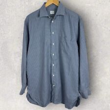 Camisa social Armani Collezioni masculina azul manga longa colarinho tamanho grande 15,5 top comprar usado  Enviando para Brazil
