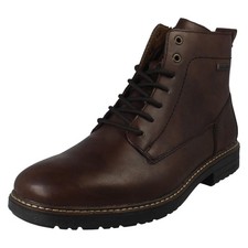 Hombre Rieker Combate Cremallera & Encaje Cierre Forro Polar R-Tex Botines 33143 comprar usado  Enviando para Brazil