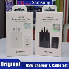 Adaptador carregador trio super rápido 65W genuíno plugue Reino Unido para telefones Samsung Galaxy Reino Unido comprar usado  Enviando para Brazil