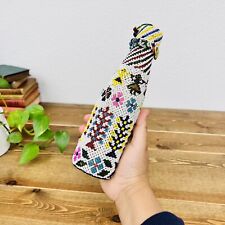 Garrafa de vidro decorativa vintage étnica feita à mão linda decoração de tampo de mesa comprar usado  Enviando para Brazil