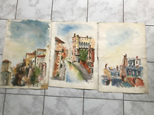 Aquarelles paysage normand d'occasion  Corbie