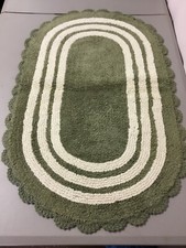 Tapete de banho Chesapeake merchandising crochê reversível oval peridoto/marfim #234V comprar usado  Enviando para Brazil