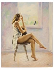 Taras Sidan- Original Giclée sobre Tela "Raffaella", usado comprar usado  Enviando para Brazil