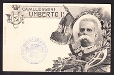 Cartolina reggimentale cavalle usato  Italia