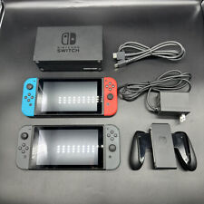 Consola Nintendo Switch HAC-001 con Joy Con + Base + Empuñadura + Cargador Probado Usado segunda mano  Embacar hacia Mexico