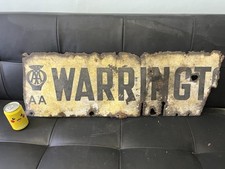 Vintage sign warrington for sale  YORK