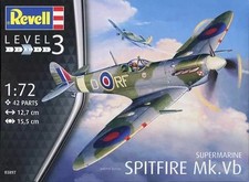 Avião de combate britânico Spitfire Mk.Vb modelo 03897 em escala 1/72, usado comprar usado  Enviando para Brazil