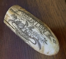 Scrimshaw résine réplica d'occasion  Châlons-en-Champagne