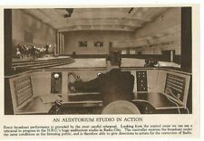 N.B.C. RADIO CITY AUDITORIUM STUDIO TRANSMISSÃO DE ENSAIO c 1935 CLIP CUTT, usado comprar usado  Enviando para Brazil
