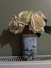 Nautical decoupage jar for sale  NEWBIGGIN-BY-THE-SEA