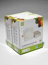 Pacote com 2 mini painéis de iluminação embutida LED quadrado ultrafino 4" ASD branco comprar usado  Enviando para Brazil