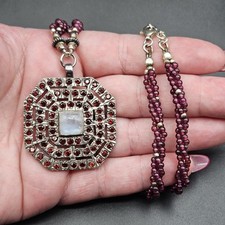 Vintage silver garnet for sale  HATFIELD