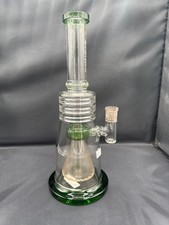 Usado, Cachimbo de água Gili Glass Bong com detalhes verdes 12"" comprar usado Usado, Cachimbo de água Gili Glass Bong com detalhes verdes 12"" comprar usado  Enviando para Brazil