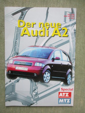 ATZ MTZ der neue Audi A2 (8Z) Special Sonderheft März 2000+Alu Crashtest,Akustik na sprzedaż  Wysyłka do Poland