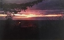 Cartão postal Night North Head Lighthouse Long Beach Peninsula Washington  comprar usado  Enviando para Brazil