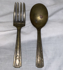 Vintage S.E.B. Garfo colher infantil Silverplate comprar usado  Enviando para Brazil