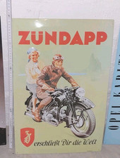 Blechschild zündapp 60x40cm gebraucht kaufen  Mönkeberg