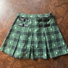 Saia plissada xadrez tema quente Harry Potter Sonserina mundo mágico tamanho pequeno comprar usado  Enviando para Brazil